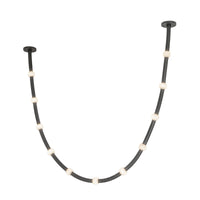 Corda 10-ft Black Opal Glass 48W Pendant