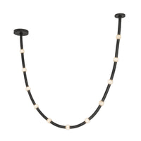 Corda 10-ft Black Opal Glass 48W Pendant