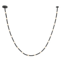 Corda 17-ft Black Opal Glass 76W Pendant