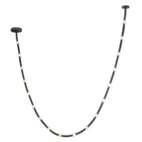 Corda 17-ft Black Opal Glass 76W Pendant