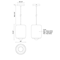 Hayden 7-in Universal Voltage Pendant