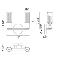 Klarice 10"W Wall Vanity Light