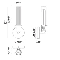 Klarice 4 3/8"W Wall Sconce