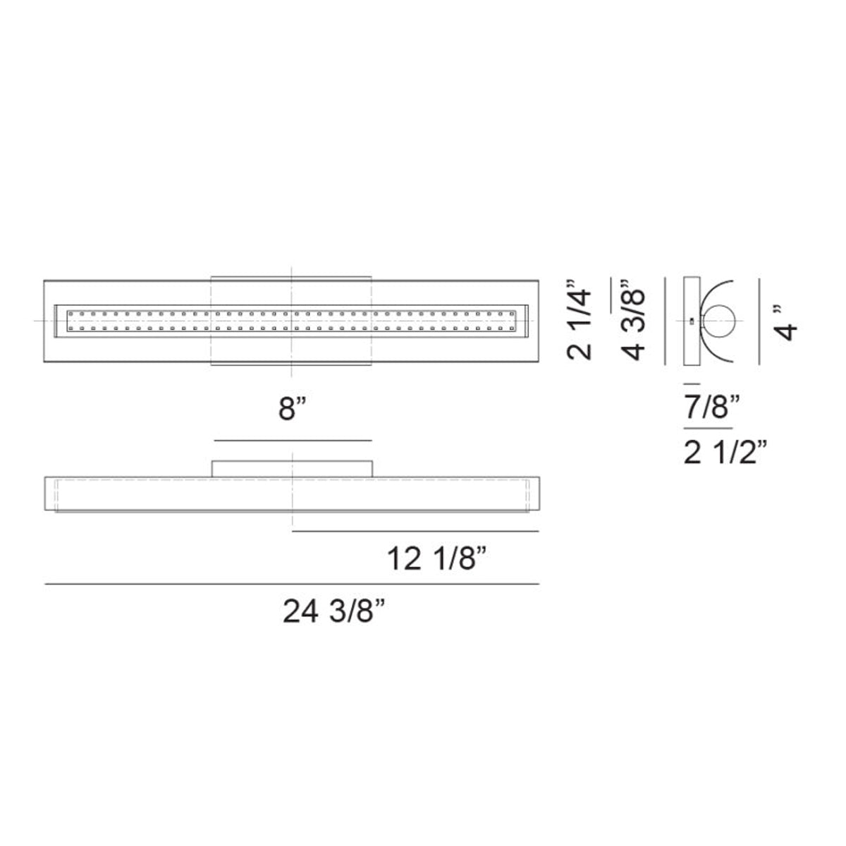 Norvan 24 3/8"W Wall Vanity Light