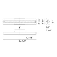 Norvan 24 3/8"W Wall Vanity Light