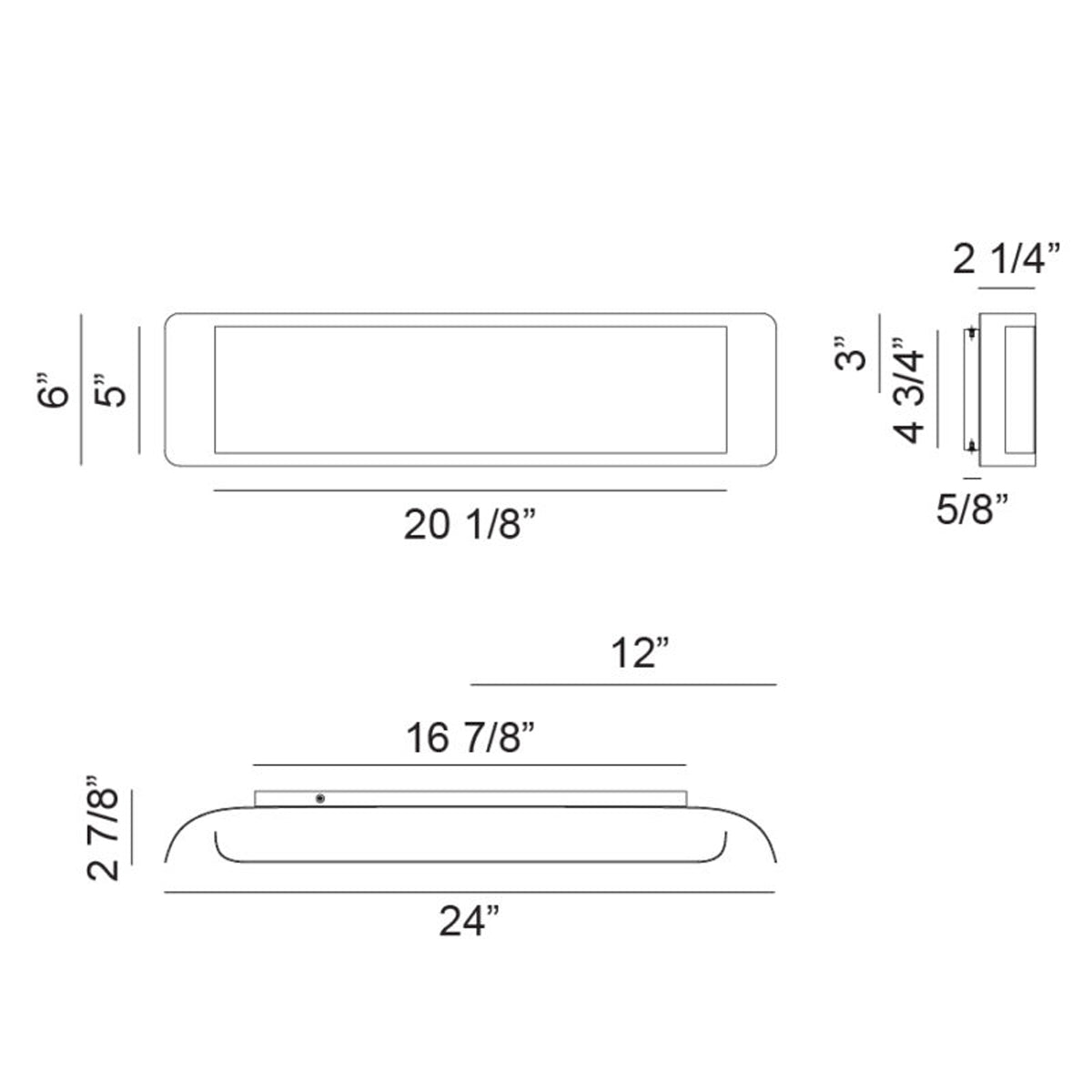 Kumilo 24"W Wall Vanity Light