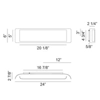 Kumilo 24"W Wall Vanity Light