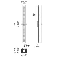 Rindlen 30"H Wall Vanity Light