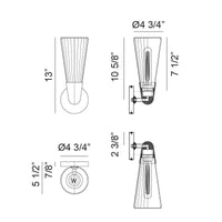Jameson 13"H Wall Sconce