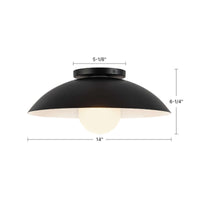 Umbra 14-in (6-in Height) Semi-Flush Mount