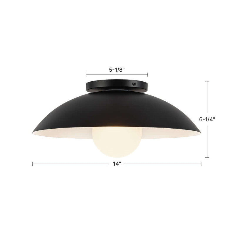 Umbra 14-in (6-in Height) Semi-Flush Mount