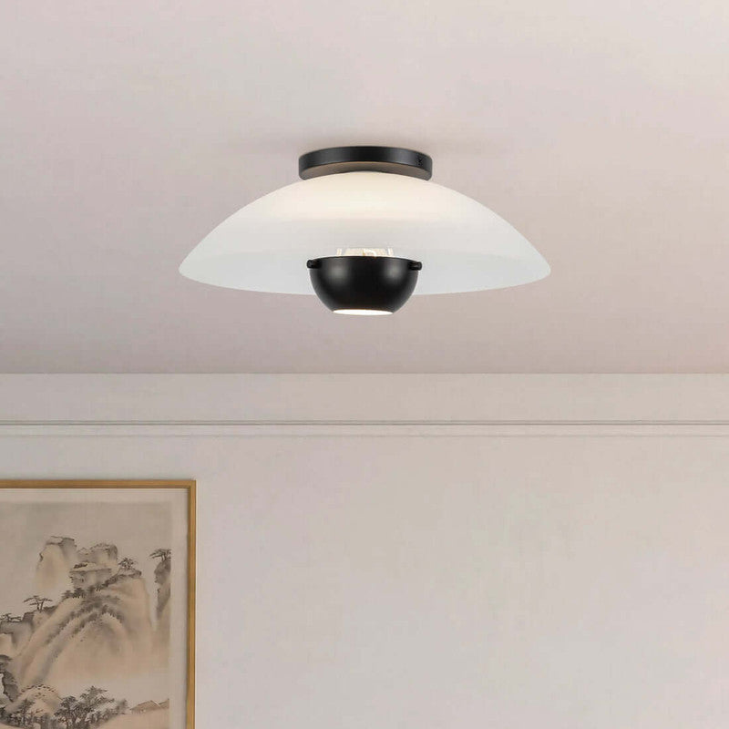 Umbra 14-in (5-in Height) Semi-Flush Mount