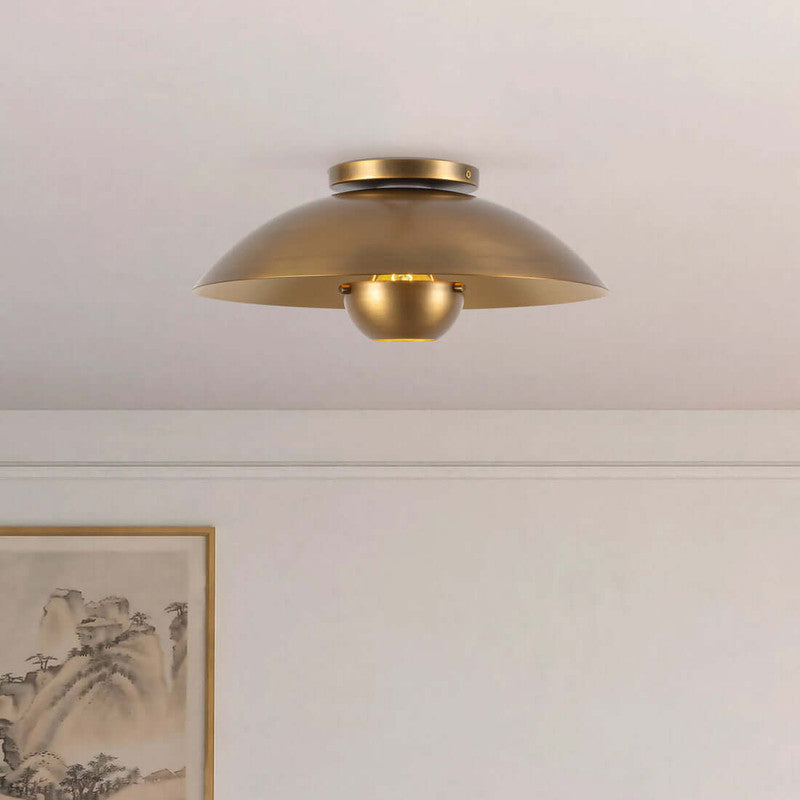 Umbra 14-in (5-in Height) Semi-Flush Mount