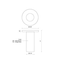 Mason 6-in Semi-Flush Mount