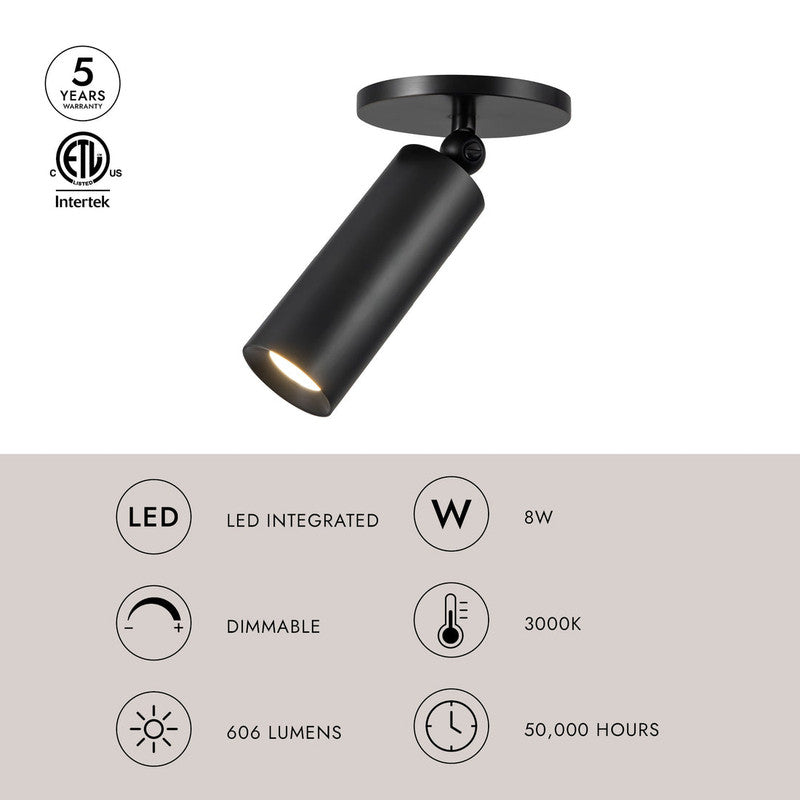 Mason 7-in Semi-Flush Mount