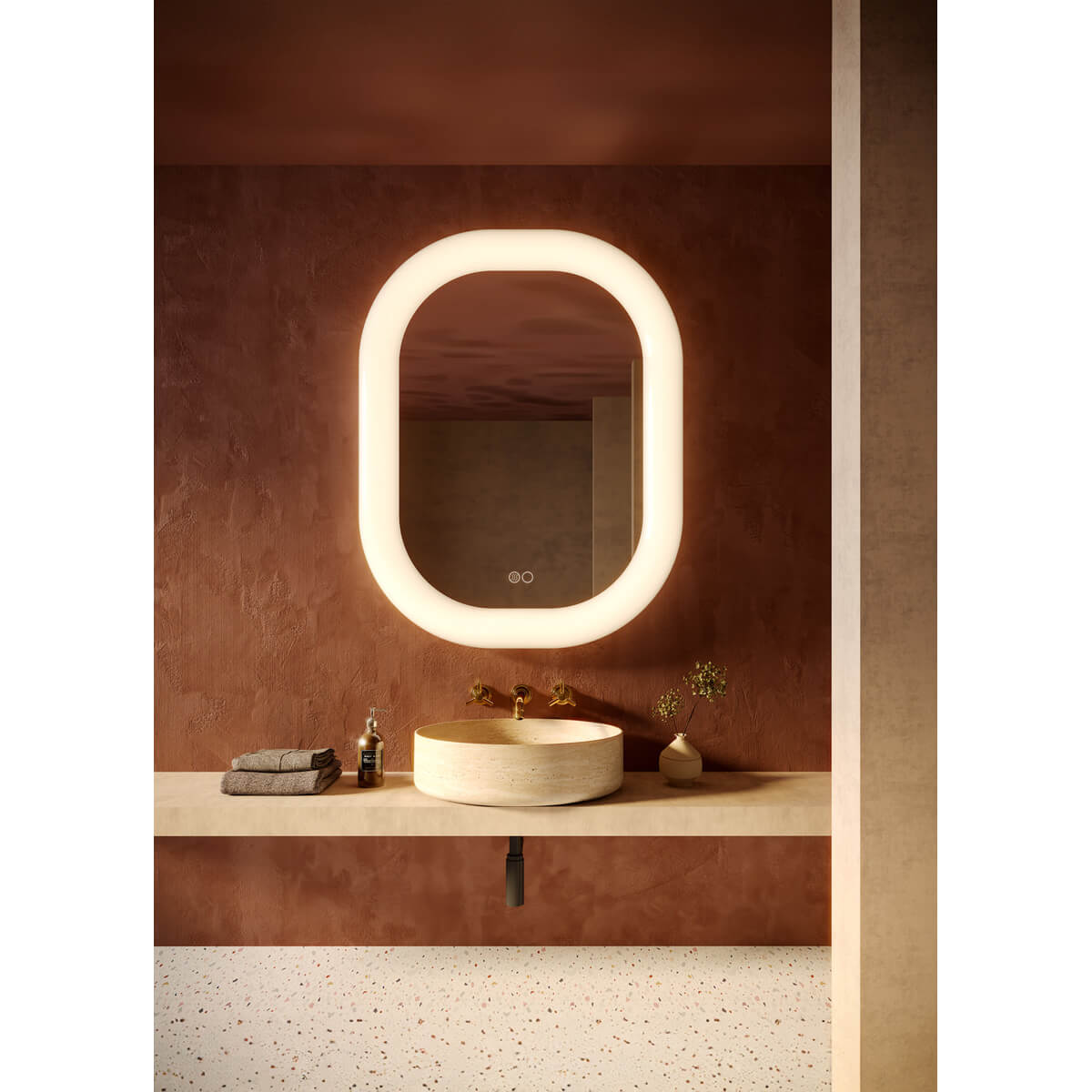 Float 37-in 5 Selectable Color Temperatures Vanity Mirror