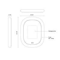 Float 37-in 5 Selectable Color Temperatures Vanity Mirror