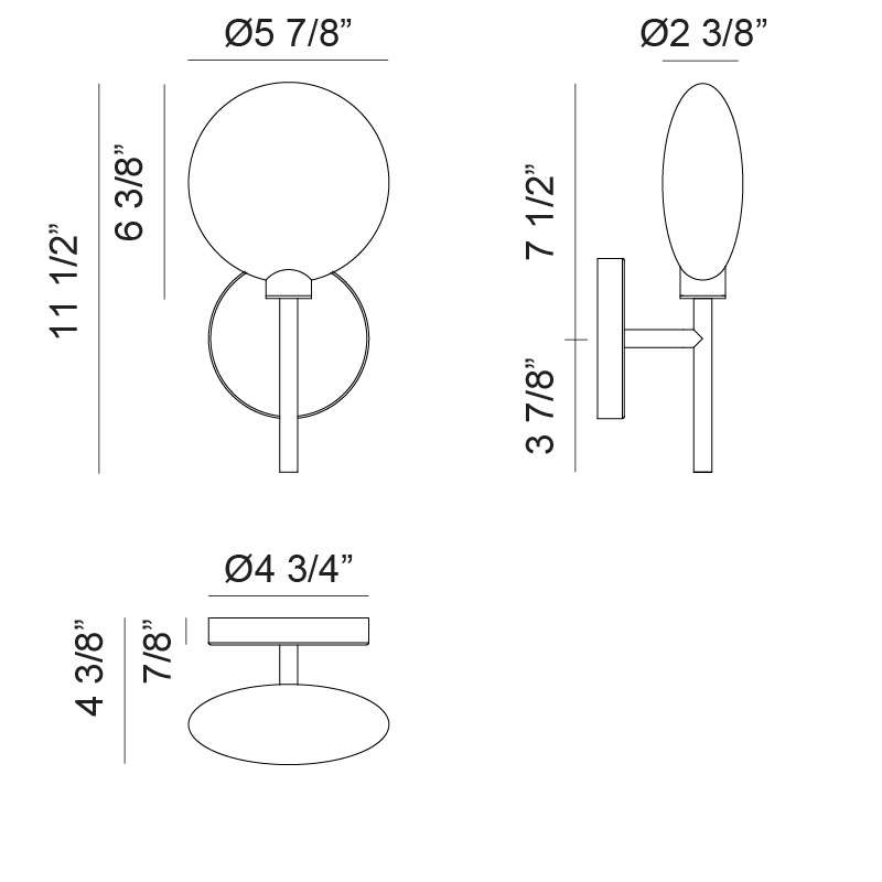 Peony 11 1/2"H Wall Sconce