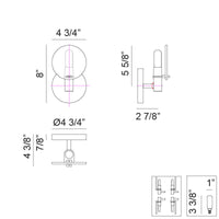 Cloudburst 8"H Wall Sconce
