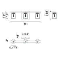 Indy 3 x 10W LED Wall Vanity