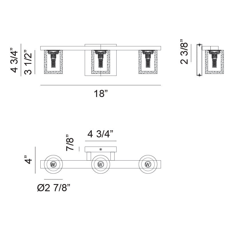 Indy 3 x 10W LED Wall Vanity