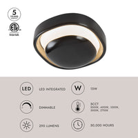 Pebble 8-in Wall Sconce