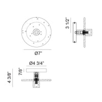 Monument 1 x 10W Wall Sconce