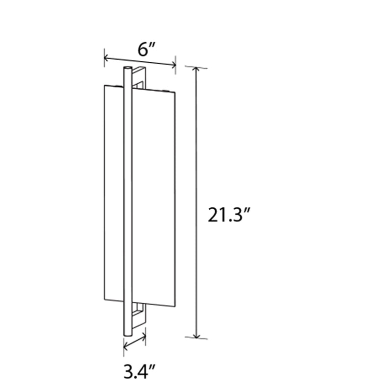 Merus 22 LED Sconce - Textured White