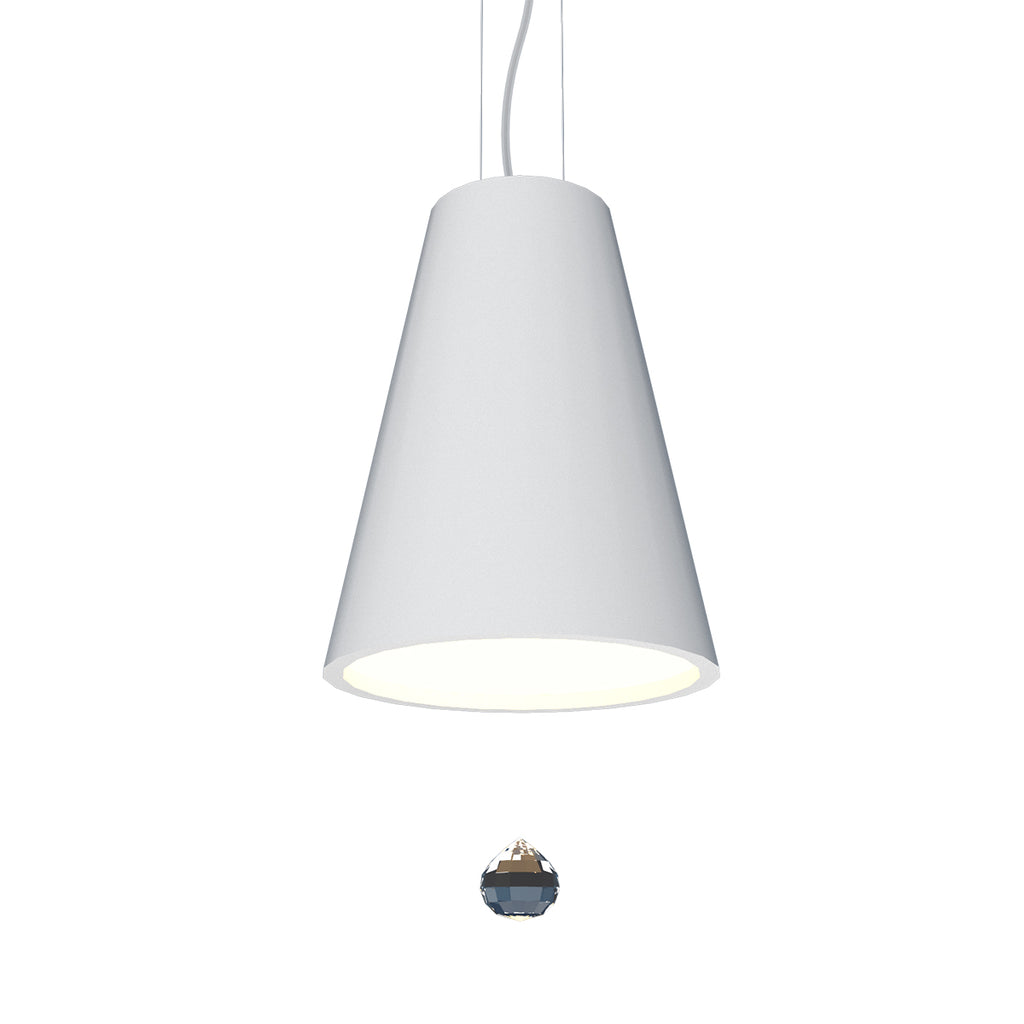 Conical Crystal 8" Pendant 1130