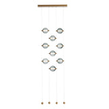 Abacus 9-Light Ceiling-to-Floor LED Pendant