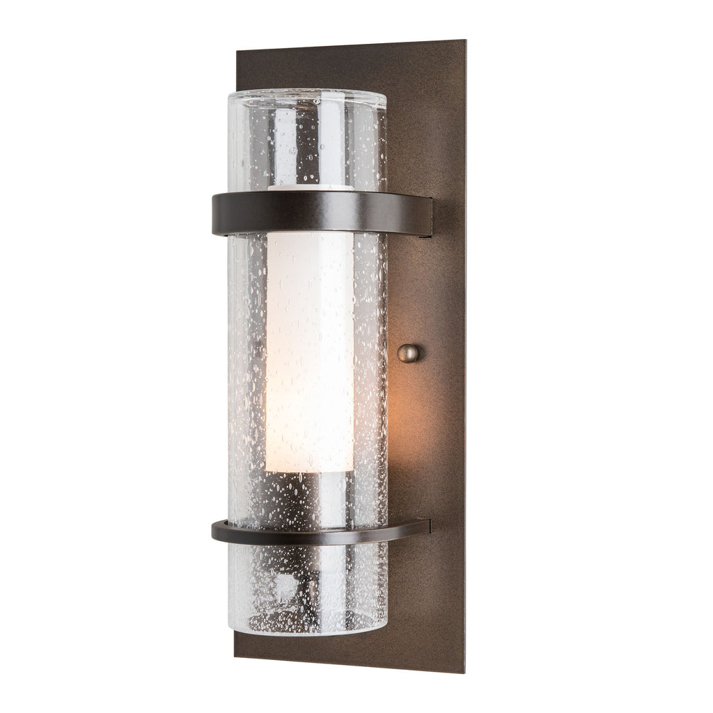 Banded Seeded Glass Indoor Sconce