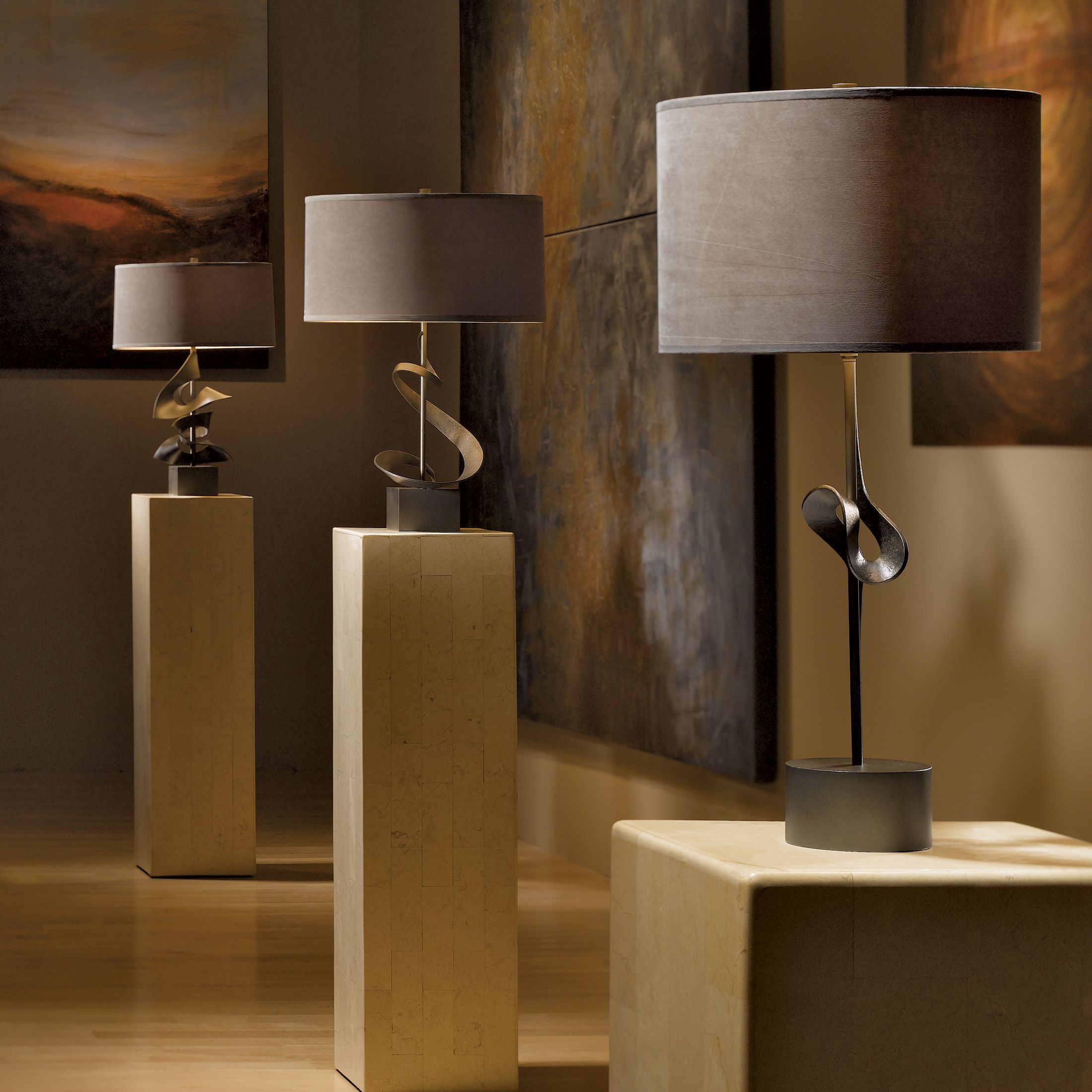 Gallery Spiral Table Lamp – Arevco Lighting Ottawa