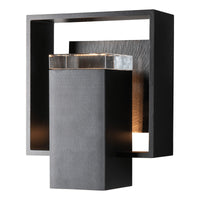 Shadow Box Small w/Slate Outdoor Sconce