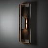 Shadow Box Extra Tall w/Slate Outdoor Sconce