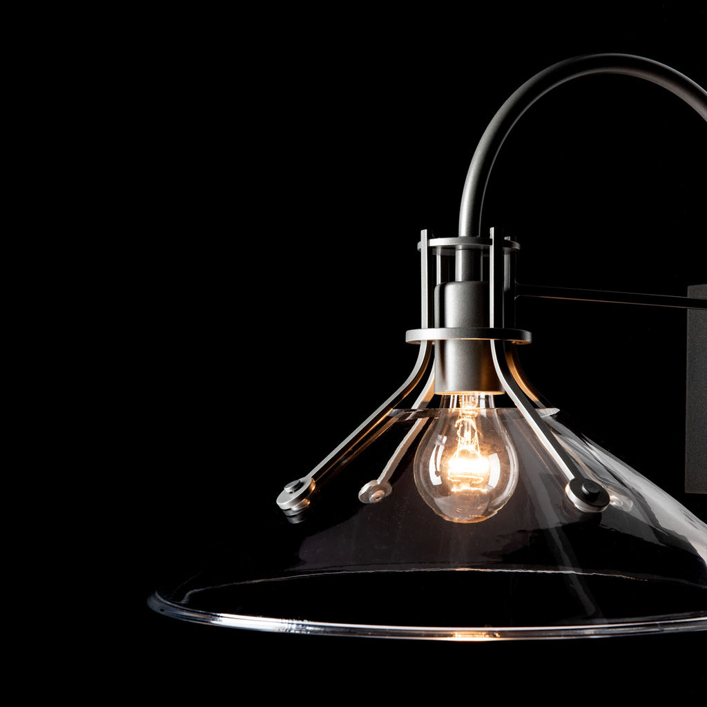 Henry Medium Outdoor Sconce with Glass