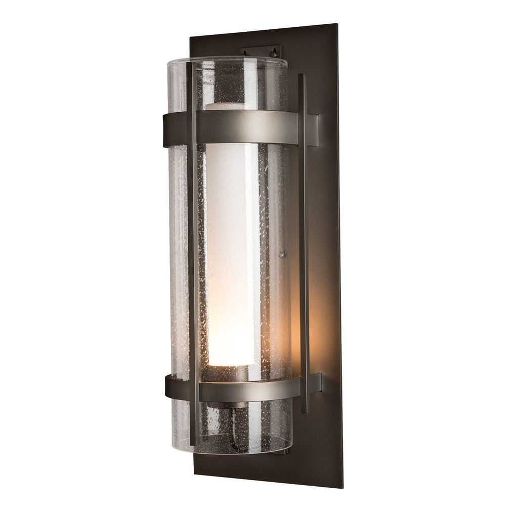 Banded Seeded Glass XL Outdoor Sconce