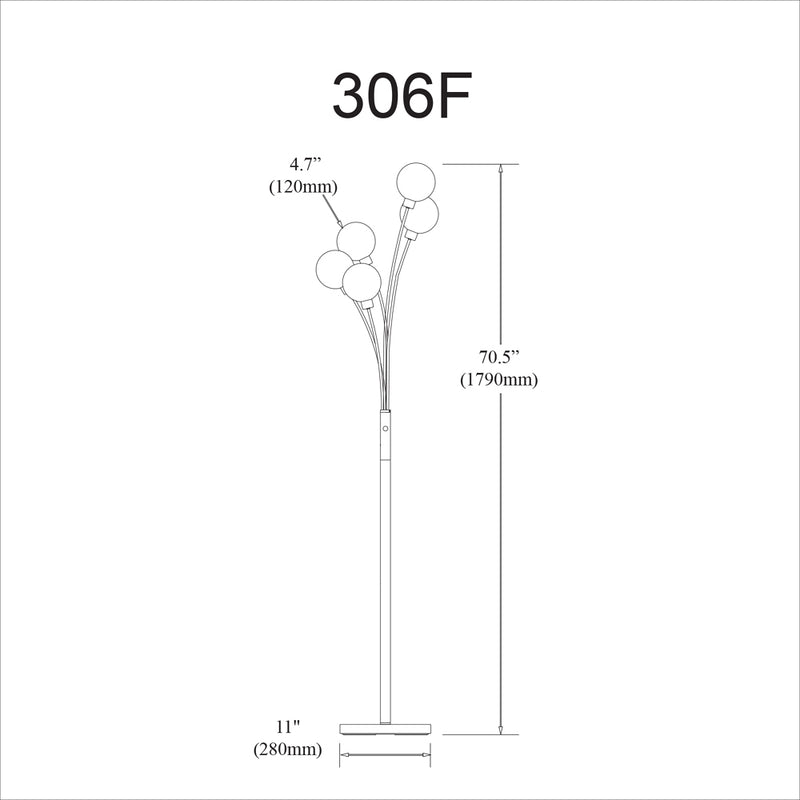 5LT Incandescent Floor Lamp