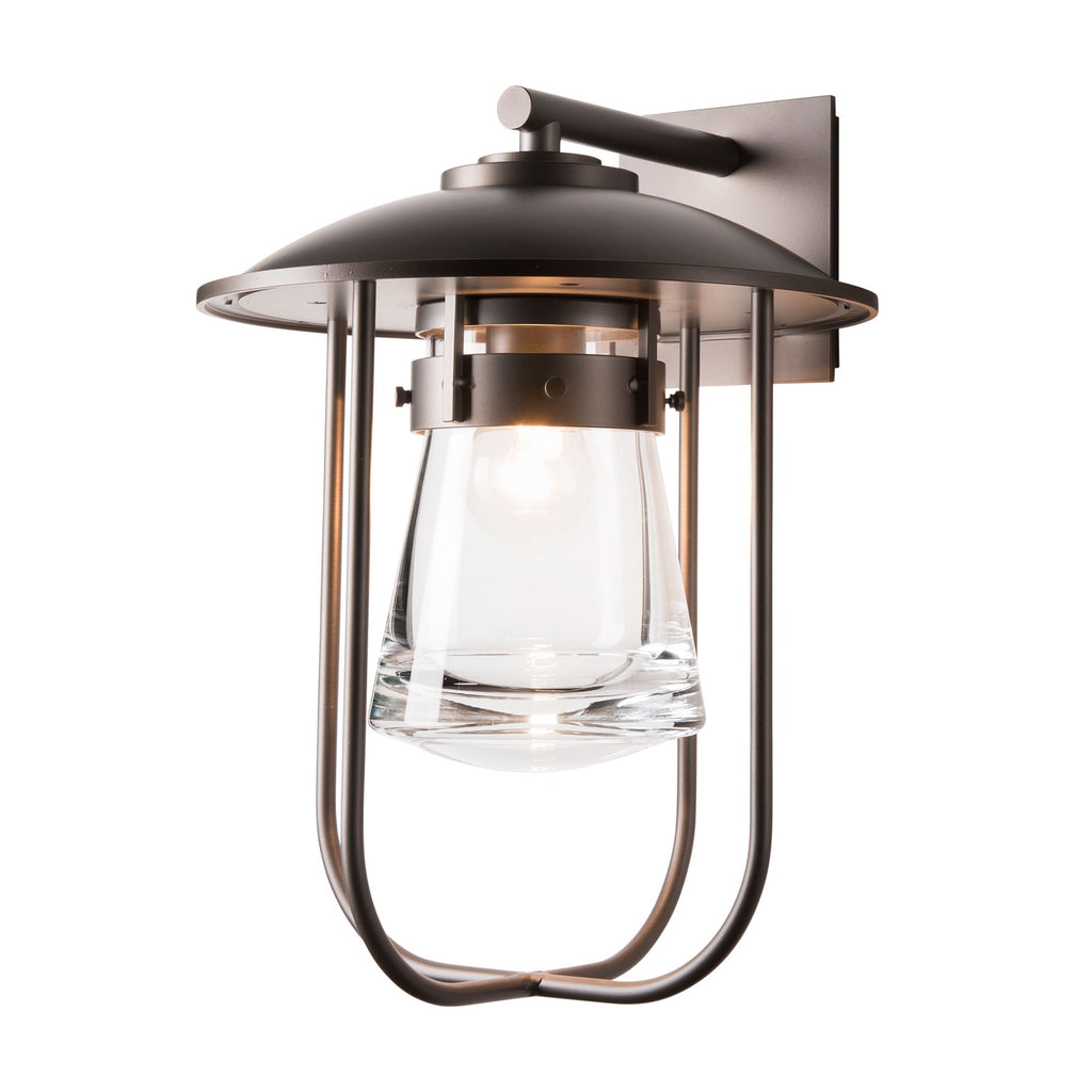 Erlenmeyer Large Outdoor sconce in Coastal Dark Smoke by Hubbardton forge