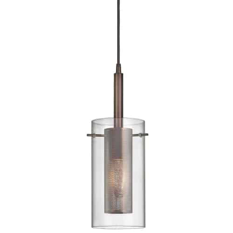 Percy 1 Light Metal and Glass Pendant