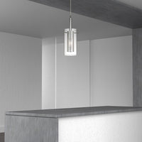 Percy 1 Light Metal and Glass Pendant