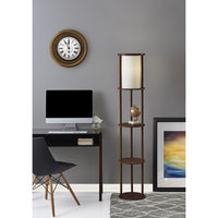 Stewart Round Shelf Floor Lamp