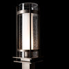 Banded Seeded Glass Outdoor Post Light