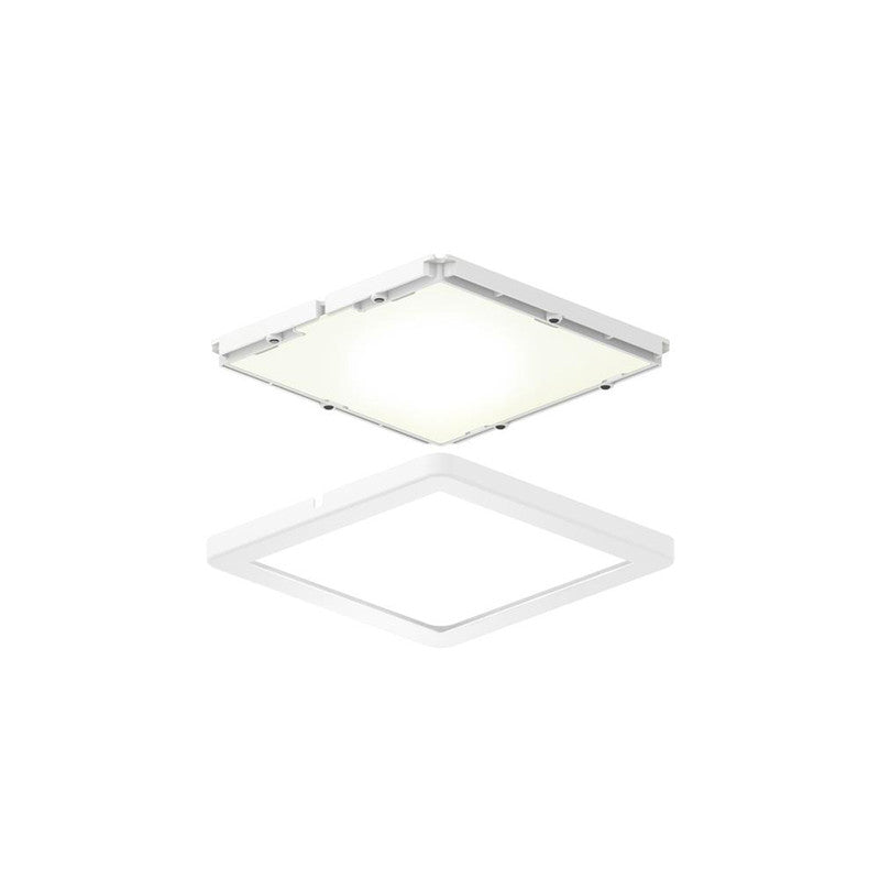 Dals Lighting 4006SQ-4K-WH Ultra Slim Square Puck Light in White