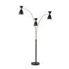 Oscar 3-Arm Arc Lamp- Black