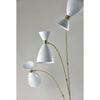 Oscar 3-Arm Arc Lamp- White