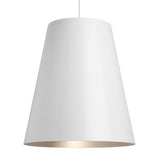 Gunnar Pendant with White exterior and Satin Haze interior finish from Tech Lighting