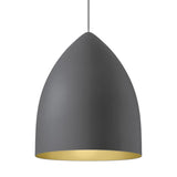 signal grande pendant in gray with gold interior from tech lighting