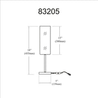 1LT Incandescent Table Lamp