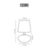 Cedro Table Lamp