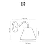 Lis Golden Wall Sconce